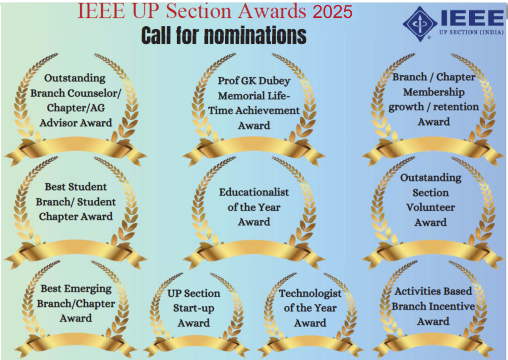 IEEE UP Section Awards 2025 Call for Nominations
